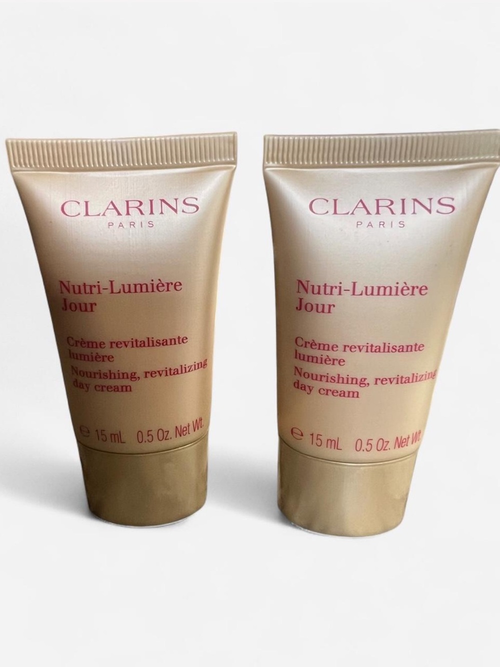 2xClarins Nutri-Lumière Jour Nourishing Day Cream 15mL 0.5 oz